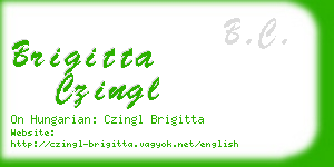 brigitta czingl business card